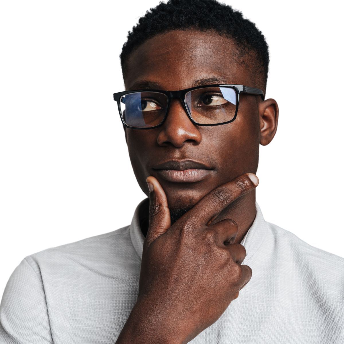 African American Man with Glasses